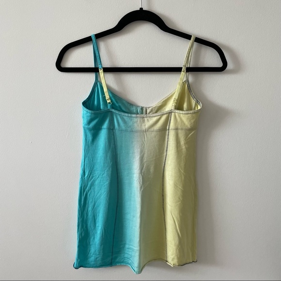 Wilfred Aritzia spaghetti strap bustier camisole tank top medium blue green - Picture 2 of 2